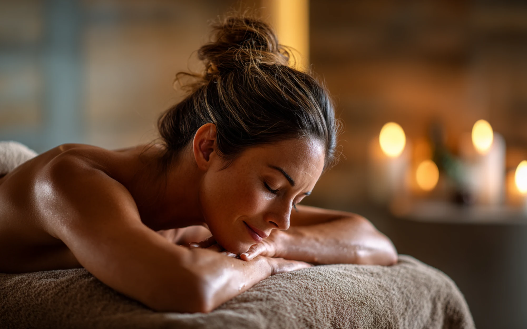 Massage treatment at the Ombelle wellness spa